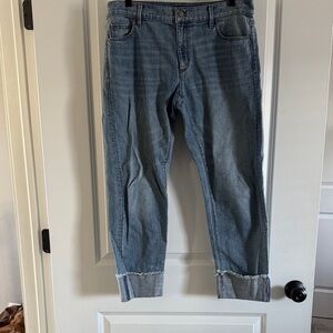 Ann Taylor Blue Cropped Jeans